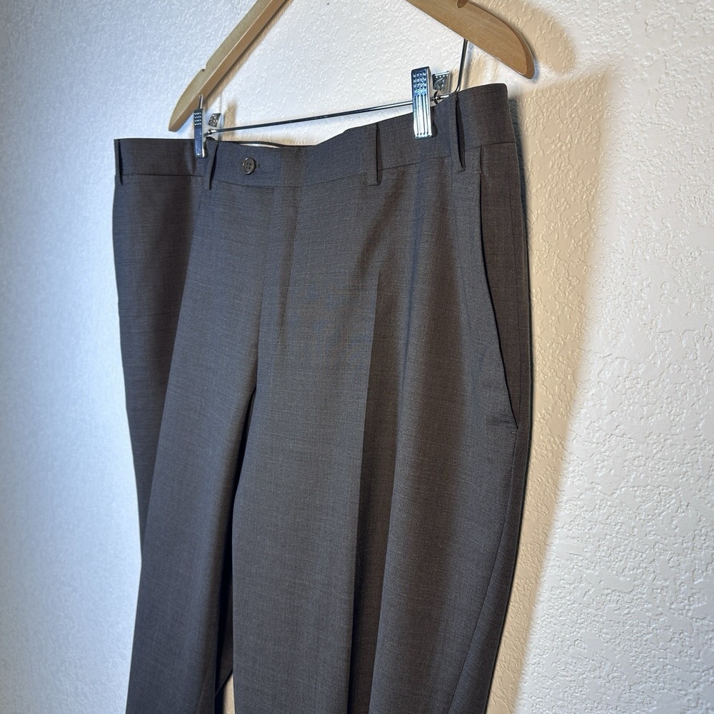 Canali 1934 Flat Front Tailored Trouser Dress Pants Wool Stretch Italy 40
